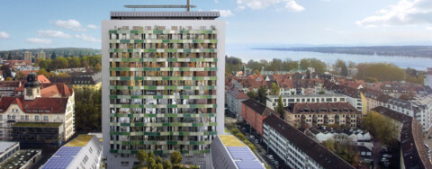 Aus Telekomturm werden Loft-Apartments