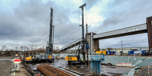 Vorarbeiten an der Verbrennungsanlage in Hürth